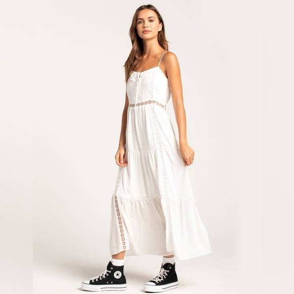 Hurley Dresses & Skirts - Hurley Alice Midi Dress Lace White Small